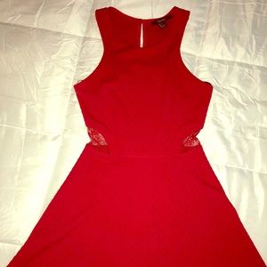 Forever 21 fit and flare Cutout lace dress